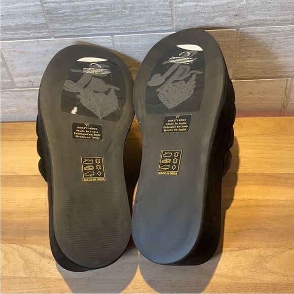 Free People Almost Paradise Black Platform Sandals EU 37 US 7 - Picture 7 of 9